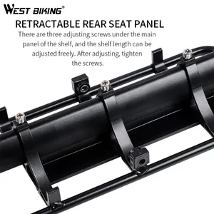 <span class=keywords><strong>Porte</strong></span>-bagages en alliage d'aluminium pour <span class=keywords><strong>vélo</strong></span>, 20-29 pouces, étagère pour bicyclette de montagne, support arrière, <span class=keywords><strong>50</strong></span> pièces - Product Image 5