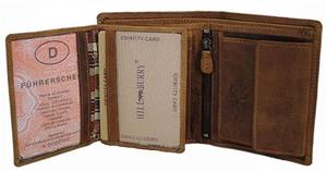 Portefeuille en cuir pour hommes, feuille en vrac RFID, carte bancaire <span class=keywords><strong>verticale</strong></span> et emballage. - Product Image 2