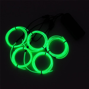 2016 Hotsale Neon rgb Glowing Elettroluminescente Wire (el Wire) per la decorazione Di Natale - Product Image 2