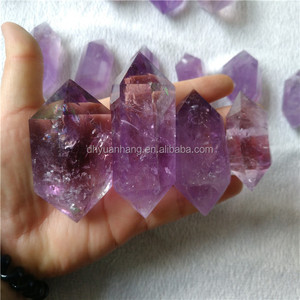 Baguettes en cristal d'améthyste naturel, Double extrémité, en cristal <span class=keywords><strong>de</strong></span> guérison à six côtés, 1 pièce - Product Image 1