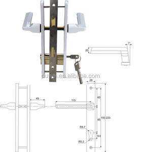 <span class=keywords><strong>PVC</strong></span> <span class=keywords><strong>Porta</strong></span> Maniglia <span class=keywords><strong>serratura</strong></span> con Chiave <span class=keywords><strong>Serratura</strong></span> Incassata Con Cilindro <span class=keywords><strong>per</strong></span> UPVC <span class=keywords><strong>Porta</strong></span> 90210302 - Product Image 4