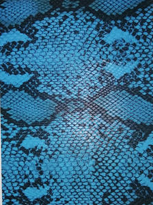 قماش جلد مطبوع, قماش جلد مطبوع موضة الثعبان 0.9 سمك قاعدة غير منسوجة من جلد البولي يوريثان يستخدم للحقائب والأحذية - Product Image 3