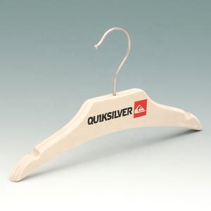 Cintre pour vêtements en contreplaqué naturel, en forme cylindrique, personnalisé, pour magasin - Product Image 4