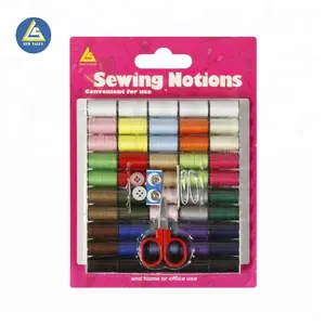 Promotion Gift Sewing Kit with sewing accessories Snap Fastener Safety Pins/Sewing Thread/Buttons/Scissors