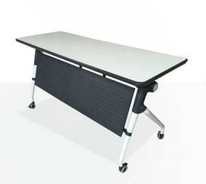 Muebles de Oficina Extraíbles, Mesa de Entrenamiento para Sala de Conferencias, Mesa Plegable <span class=keywords><strong>Extensible</strong></span> <span class=keywords><strong>con</strong></span> <span class=keywords><strong>Ruedas</strong></span> - Product Image 2