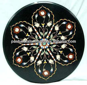 <b>Round</b> Marble Inlay <b>Table</b> <b>Top</b> - Product Image 1