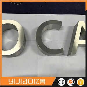 rotulacion fabricada en metal acero aluminio en volumen en alfabeto y numero - Product Image 6