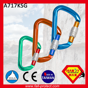 Screw Lock CE Certificate Outdoor Sports 25KN Key Lock Nose Aluminum Carabiner - Product Image 2