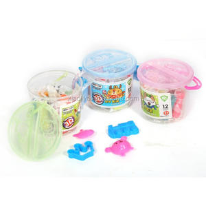DUCKEY — ensemble de pâte écologique non toxique, jouet éducatif en argile <span class=keywords><strong>douce</strong></span>, 12 couleurs, farine de blé de 2 à 4 ans et 3 ans - Product Image 2