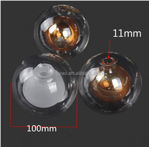 Vòng Trang Trí Hai Lớp Chịu Nhiệt Borosilicate Frosted Glass Lamp Shade Với G4 Fitter - Product Image 4