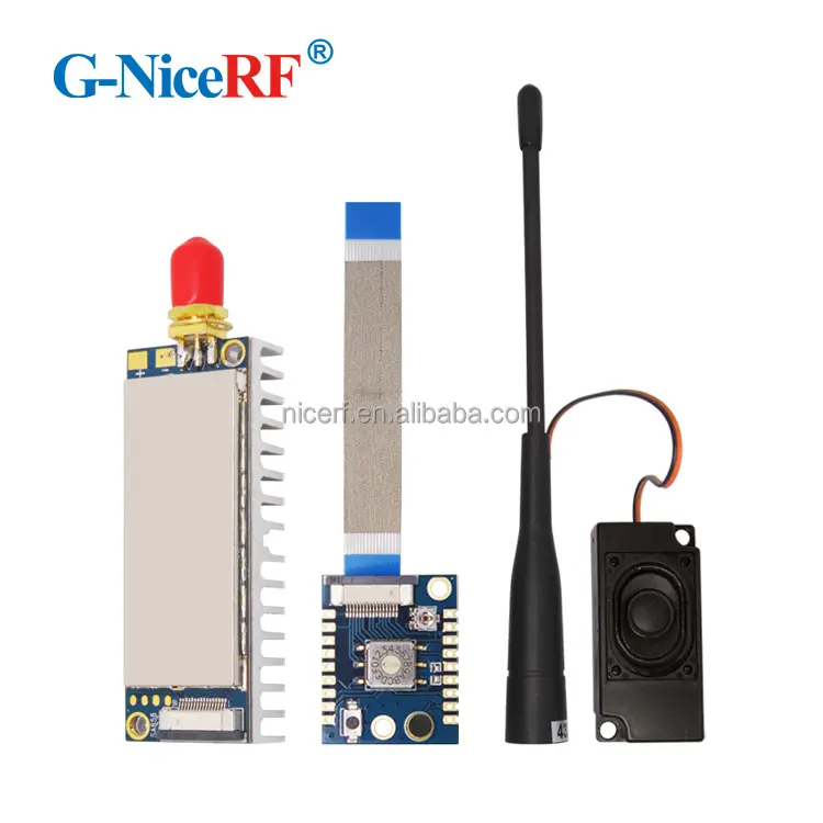 G-NiceRF 4W UHF High Power Long Range Walkie Talkie 10km Module 400~480 MHz | Tx and Rx frequency full band rf modulator