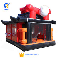 Matériau PVC Cavaliers Trampoline Gonflable Videur Commercial Dojo Maison Gonflable Château Sautant Château Gonflable