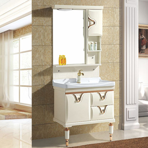 Kabinet Kamar Mandi Pvc Wastafel Tunggal <span class=keywords><strong>32</strong></span> Inci, Meja Rias Kamar Mandi Kabinet Kamar Mandi Pvc Wastafel Tunggal Di Turki - Product Image 2