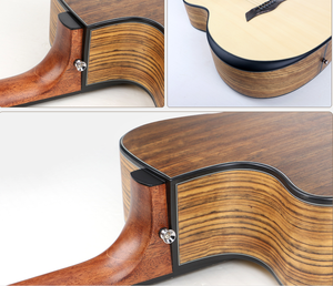 Guitare acoustique de haute qualité de 40 pouces en provenance de Chine avec truss rod, magasin de musique, caractéristiques pour étudiants, corps en épicéa pour la vente en gros - Product Image 3