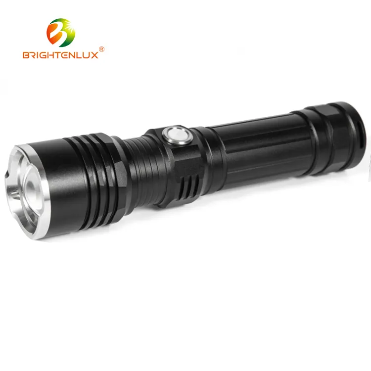 Brightenlux lampe de poche tactique lumière tactile 1000m longue portée lampe de poche LED rechargeable avec chargeur USB