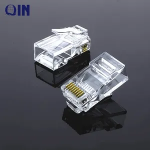 Alta qualidade Japão PC material Rede cabo uso Cat6 UTP 8P8C RJ45 Conector