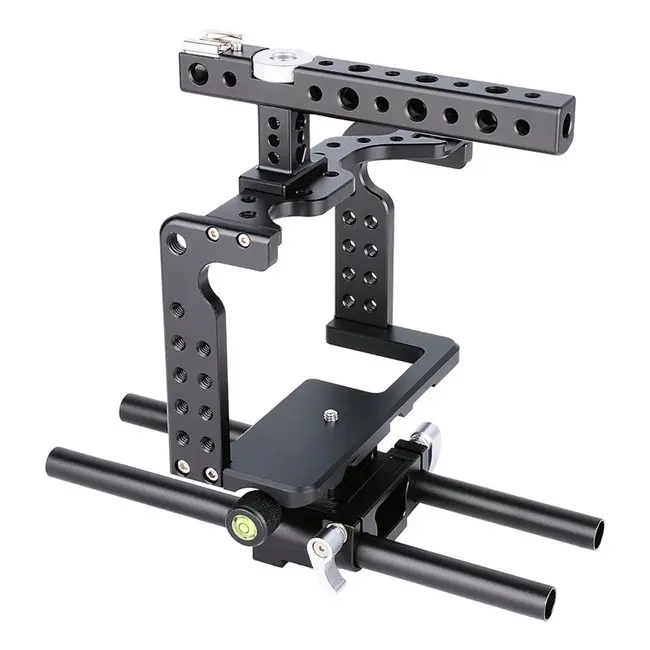 Rig DSLR Camera Cage Kit untuk GH5 GH4 Ringan Kandang