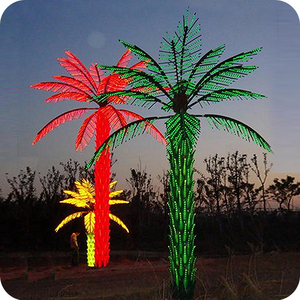 Grado superiore in metallo palma artificiale IP65 verde LED decorazione per eventi e feste formato personalizzato prezzo di fabbrica - Product Image 3