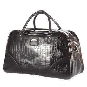 Sacs polochon en cuir personnalisés sac de voyage en peau de crocodile sac polochon - Product Image 1