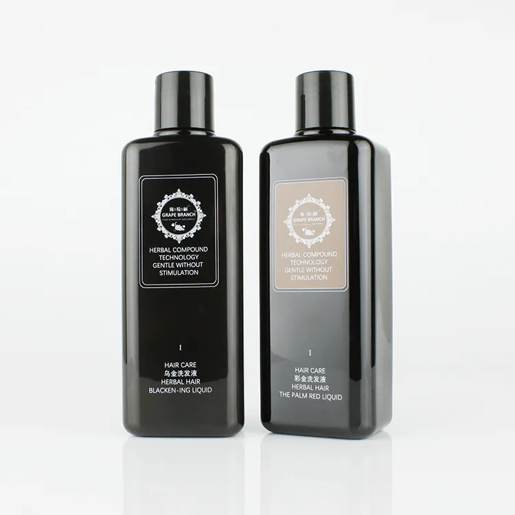 Shampooing lotion carré sérigraphie personnalisée 8oz bouteille en plastique à couvercle rabattable 250ml bouteille de soin de la peau de toner