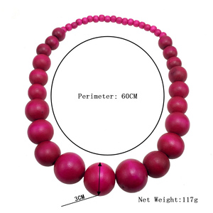 <span class=keywords><strong>Collana</strong></span> <span class=keywords><strong>Lunga</strong></span> con Perline in Legno alla Moda, <span class=keywords><strong>Collana</strong></span> Bohémien con Perline Colorate per Donne - Product Image 5