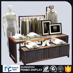 Top estilo de <span class=keywords><strong>la</strong></span> moda moderna bajo precio MDF soporte de exhibición de ropa para colgar artículo - Product Image 6