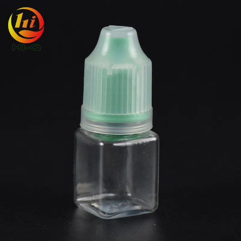 Chinesischer Lieferant 5 ml quadratische Flaschen Tropfer probe Plastik flaschen 5 ml PET