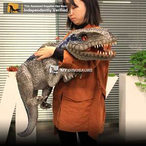 Marioneta de Dinosaurio Velociraptor Bebé Realista MY DINO, Azul - Product Image 6