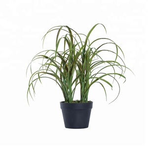Plástico al por mayor tela verde hierba bonsai falso plantas artificiales - Product Image 1
