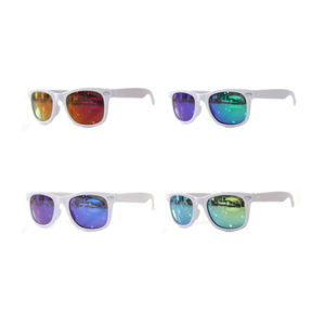 Gafas de Sol Unisex Retro de Color Neón con Montura Completa, <span class=keywords><strong>Lentes</strong></span> de Espejo y Protección UV para Niños - Product Image 2