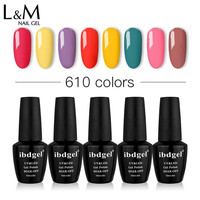 Vernis à ongles en gel organique Ibdgel, couleurs de vernis à ongles en gel chinois, 15 ml pour la beauté des ongles