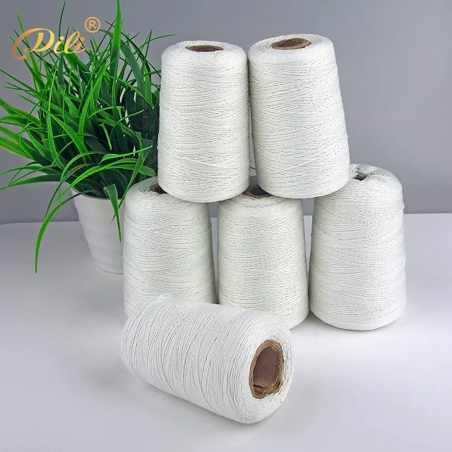 White Eco-Friendly Polyester Cords Twisted Ropes High Quality Cotton String For Garment