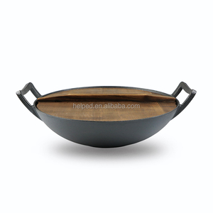 Fabricant d'ustensiles de cuisine en fonte, <span class=keywords><strong>wok</strong></span>/ <span class=keywords><strong>wok</strong></span> <span class=keywords><strong>grill</strong></span>/ <span class=keywords><strong>wok</strong></span> en fonte - Product Image 2