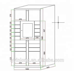 Thông Minh Mini Wifi Hộp An Toàn Locker Với Hệ Thống Và Màn Hình Cảm Ứng Điện Tử Nhanh Kỹ Thuật Số Locker Thông Minh Bưu Kiện Giao Hàng Lockr - Product Image 5