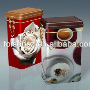 Hình Chữ Nhật Cà Phê Hoặc Trà Bao Bì Kim Loại Thiếc Có Thể Với Khóa Hộp Tùy Chỉnh Với Logo Hộp Thiếc Cà Phê - Product Image 5