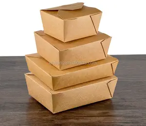 Best-Selling High Quality customized OEM kraft take out boxes # 1,2,3,4,5,8