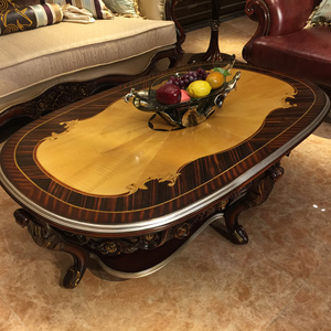 Nouvelle Arrivée Baroque En Bois Sculpté À La Main Antique Petite Table Basse, Style Français Table D'appoint Pour Le Salon BF08-YS022 - Product Image 2