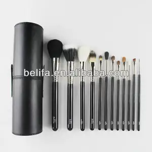 pro make-up 12 koper ferrule cosmetische borstel set