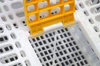 Cage de Transport de poulet en plastique, coq, canard vivant, boîte de Transport de volaille, caisse à vendre