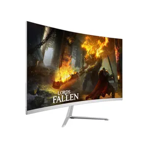 franeless monitor Suppliers-Frameloze 24 inch gebogen gaming monitor 1080 P voor gaming