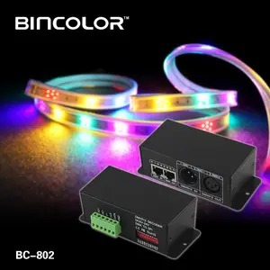 BC-802-1814 DMX для SPI DMX512 декодер сигнала RGBW led TM1814 IC chip pixel LED dmx декодер