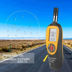 HT-96 Mini không khí kỹ thuật số Nhiệt kế ẩm kế LCD nhiệt độ độ ẩm mét Trạm thời tiết +-0.5 độ C 185*56*41mm * - Product Image 3