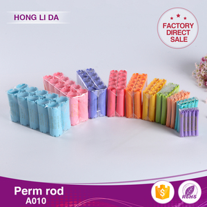 Honglida ลูกกลิ้งผมพลาสติกสีสันสดใสสำหรับผมยาว/สั้นม้วนผม10ขนาดใช้ในเชิงพาณิชย์ A010 - Product Image 2