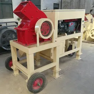 diesel engine drive hammer mill crusher for sale