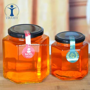 China Fabriek Groothandel Verschillende Grootte Bee Glas Honing Jar, Glazen Potten Voor Honing