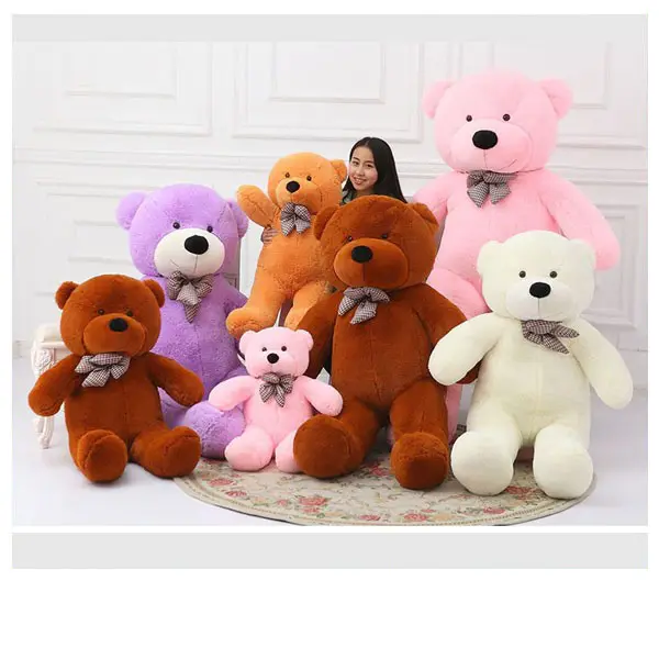 Grande Grande Gigante Marrone Rosa Bianco Viola Teddy Bear Peluche Giocattolo 6 metri di altezza