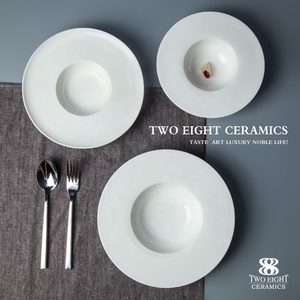 Vente chaude Hôtel Porcelaine Volant Soucer <span class=keywords><strong>Assiette</strong></span> Creuse - Product Image 6