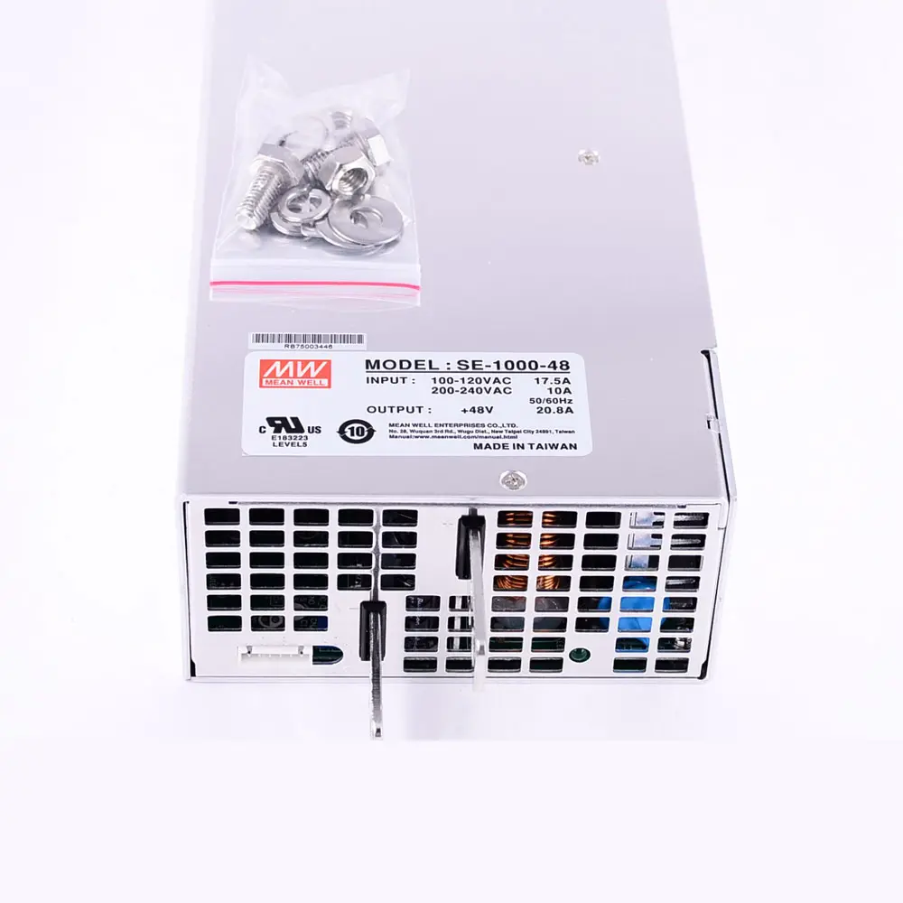 Meanwell बिजली की आपूर्ति स्विचिंग 20.8A 48 V 1000 W SE-1000-48