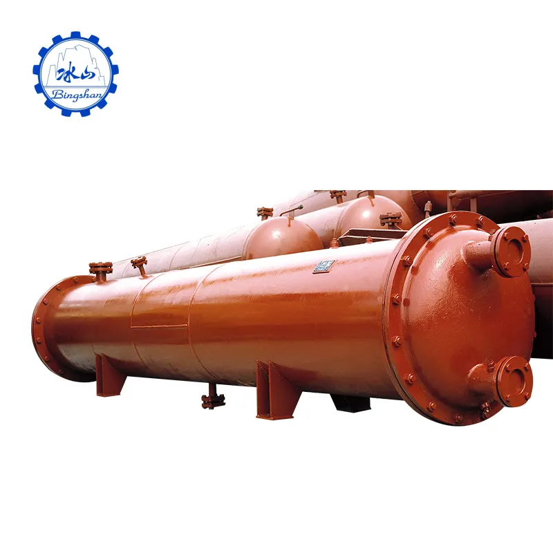 Ammonia refrigeration system oil separator pressure vessel