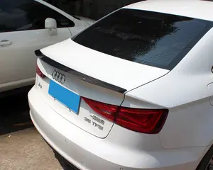 For Audi A3 S3 RS3 8V Add Carbon M4 Style Rear Trunk Lip Wing Boot Spoiler Ducktail 2013+